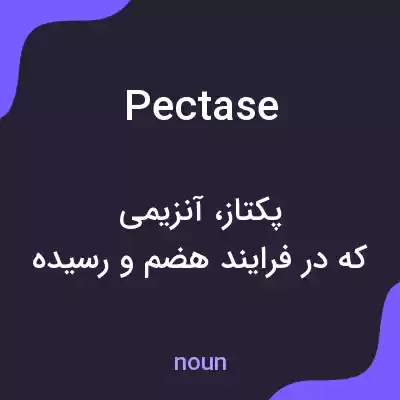 معنی pectase به فارسی معنی pectase به فارسی
