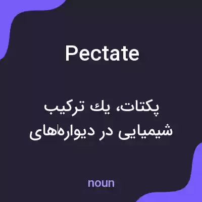 معنی pectate به فارسی معنی pectate به فارسی