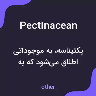 معنی pectinacean به فارسی معنی pectinacean به فارسی