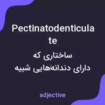 معنی pectinatodenticulate به فارسی معنی pectinatodenticulate به فارسی