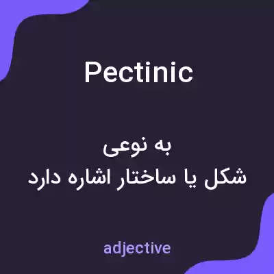 معنی pectinic به فارسی معنی pectinic به فارسی