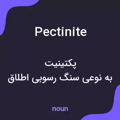 معنی pectinite به فارسی معنی pectinite به فارسی
