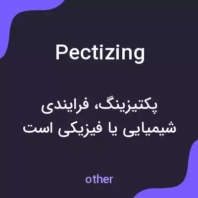 معنی pectizing به فارسی معنی pectizing به فارسی
