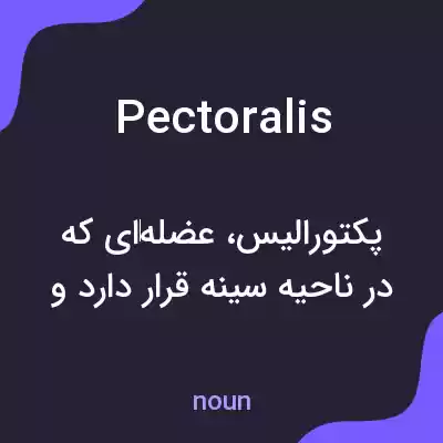 معنی pectoralis به فارسی معنی pectoralis به فارسی