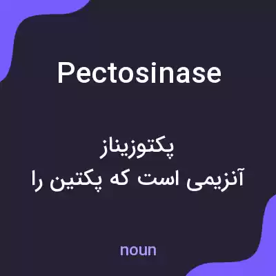 معنی pectosinase به فارسی معنی pectosinase به فارسی