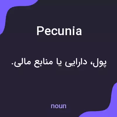 معنی pecunia به فارسی معنی pecunia به فارسی