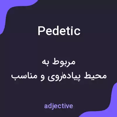 معنی pedetic به فارسی معنی pedetic به فارسی