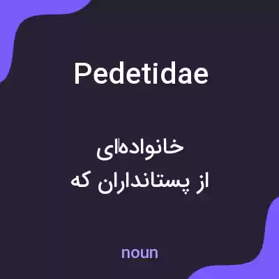 معنی pedetidae به فارسی معنی pedetidae به فارسی