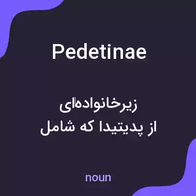 معنی pedetinae به فارسی معنی pedetinae به فارسی