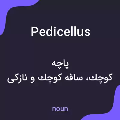 معنی pedicellus به فارسی معنی pedicellus به فارسی
