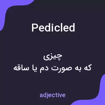 معنی pedicled به فارسی معنی pedicled به فارسی