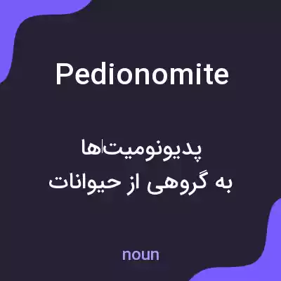 معنی pedionomite به فارسی معنی pedionomite به فارسی