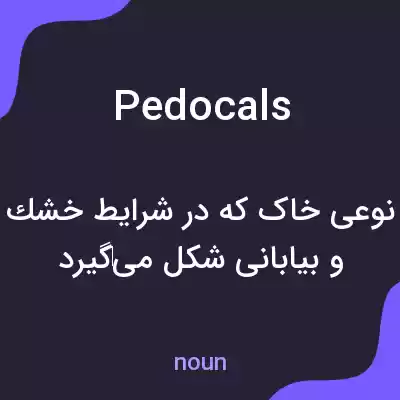 معنی pedocals به فارسی معنی pedocals به فارسی