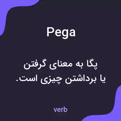 معنی pega به فارسی معنی pega به فارسی