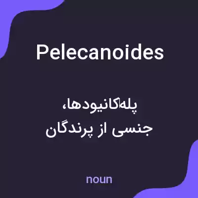 معنی pelecanoides به فارسی معنی pelecanoides به فارسی
