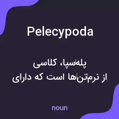 معنی pelecypoda به فارسی معنی pelecypoda به فارسی