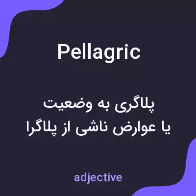 معنی pellagric به فارسی معنی pellagric به فارسی