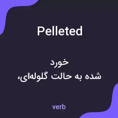 معنی pelleted به فارسی معنی pelleted به فارسی