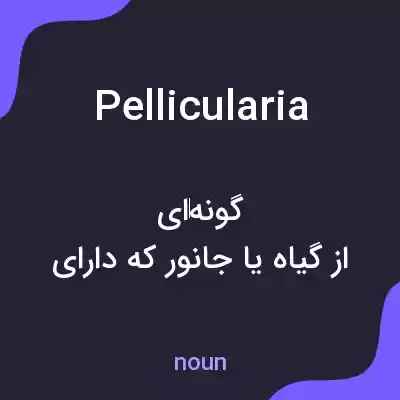 معنی pellicularia به فارسی معنی pellicularia به فارسی
