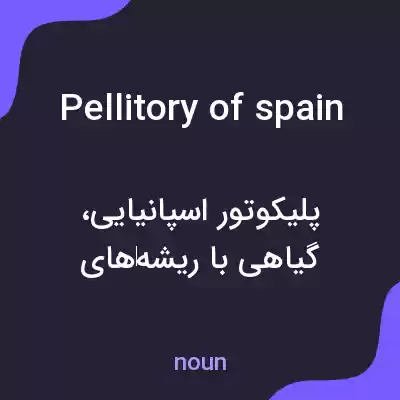 معنی pellitory of spain به فارسی معنی pellitory of spain به فارسی
