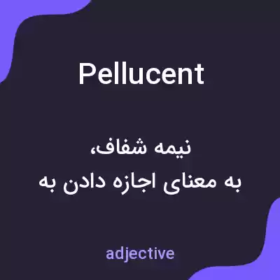معنی pellucent به فارسی معنی pellucent به فارسی