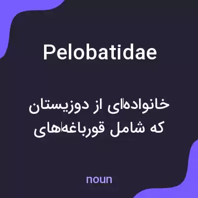 معنی pelobatidae به فارسی معنی pelobatidae به فارسی