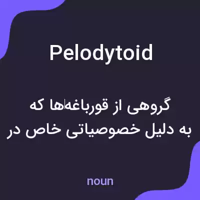 معنی pelodytoid به فارسی معنی pelodytoid به فارسی