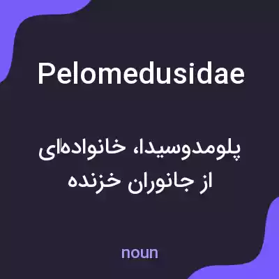 معنی pelomedusidae به فارسی معنی pelomedusidae به فارسی