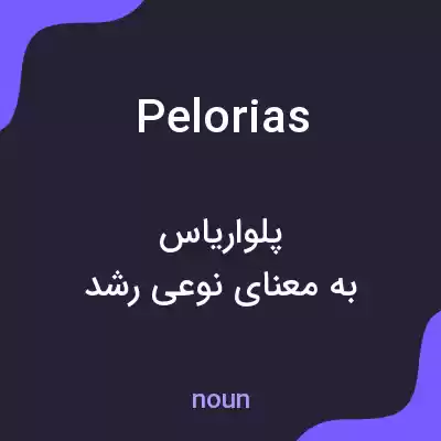 معنی pelorias به فارسی معنی pelorias به فارسی