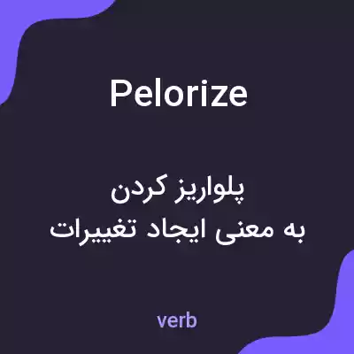 معنی pelorize به فارسی معنی pelorize به فارسی