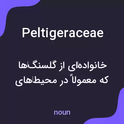 معنی peltigeraceae به فارسی معنی peltigeraceae به فارسی