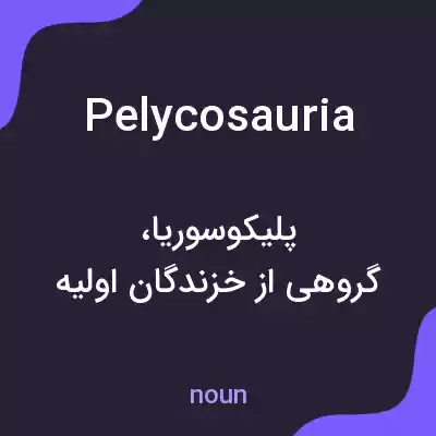 معنی pelycosauria به فارسی معنی pelycosauria به فارسی