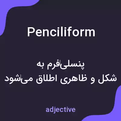 معنی penciliform به فارسی معنی penciliform به فارسی