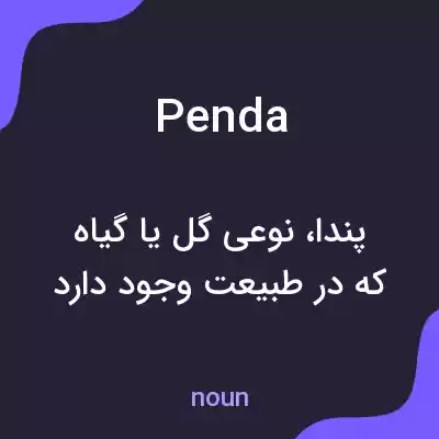معنی penda به فارسی معنی penda به فارسی
