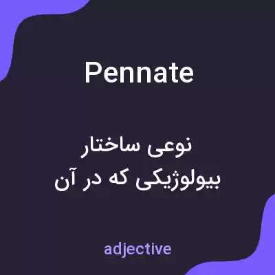 معنی pennate به فارسی