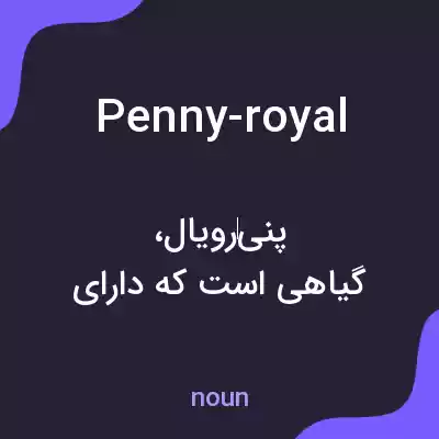 معنی penny-royal به فارسی معنی penny-royal به فارسی