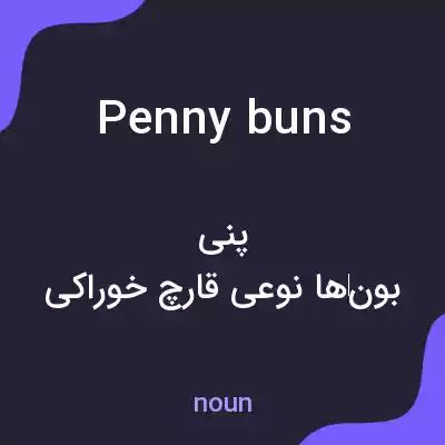 معنی penny buns به فارسی معنی penny buns به فارسی