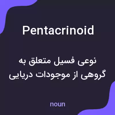 معنی pentacrinoid به فارسی معنی pentacrinoid به فارسی