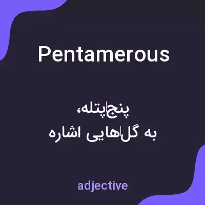 معنی pentamerous به فارسی معنی pentamerous به فارسی