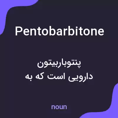 معنی pentobarbitone به فارسی معنی pentobarbitone به فارسی