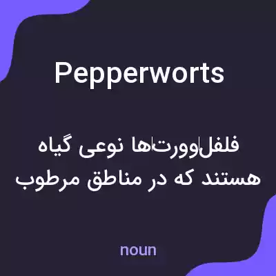 معنی pepperworts به فارسی معنی pepperworts به فارسی