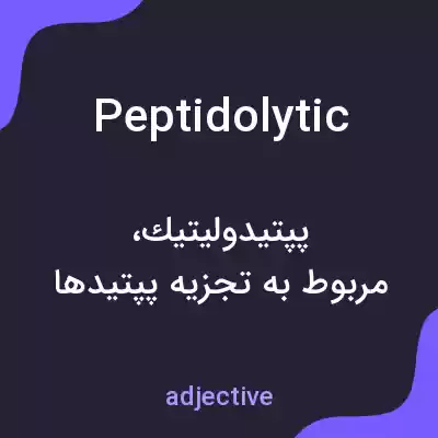 معنی peptidolytic به فارسی معنی peptidolytic به فارسی