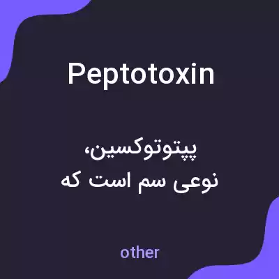 معنی peptotoxin به فارسی معنی peptotoxin به فارسی
