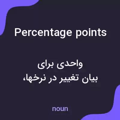 معنی percentage points به فارسی معنی percentage points به فارسی