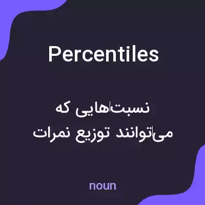 معنی percentiles به فارسی معنی percentiles به فارسی