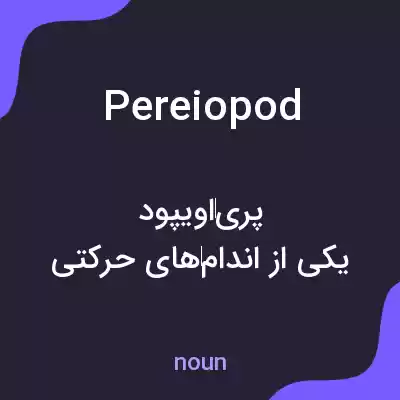 معنی pereiopod به فارسی