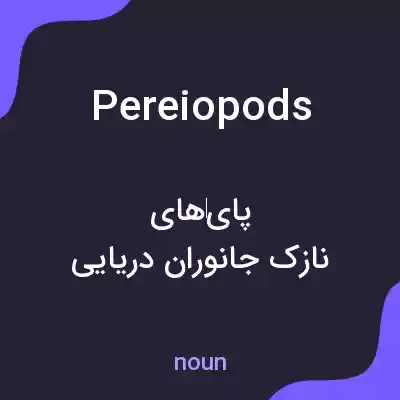 معنی pereiopods به فارسی معنی pereiopods به فارسی
