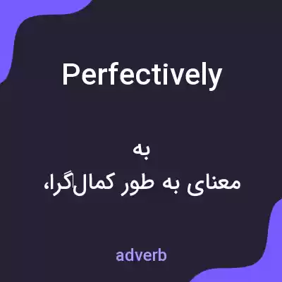 معنی perfectively به فارسی معنی perfectively به فارسی