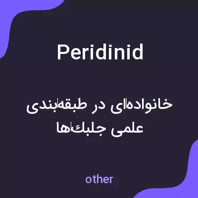 معنی peridinid به فارسی معنی peridinid به فارسی