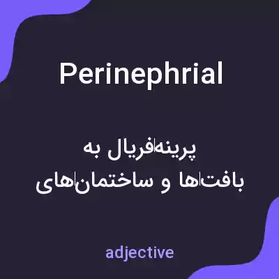 معنی perinephrial به فارسی معنی perinephrial به فارسی